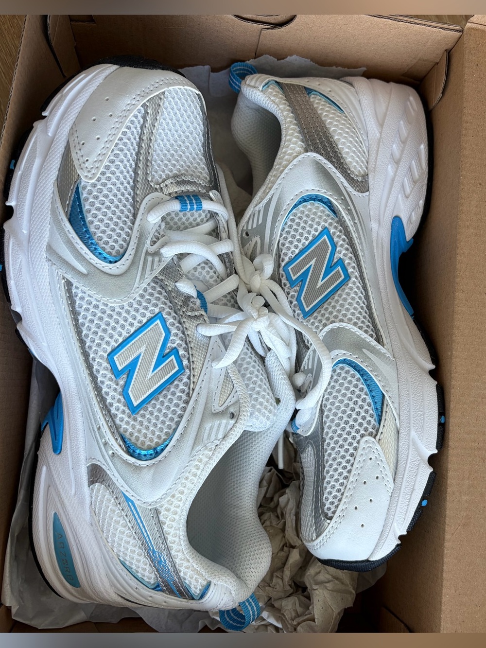 New Balance Gray & Blue 530 Sneakers